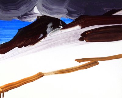Leukerbad 6, 2012 (acrílico sobre lienzo) de Olivier Morel
