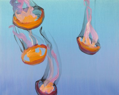 Méduses 13, 2013 (acrílico sobre lienzo) de Olivier Morel