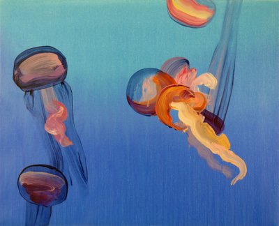 Méduses 14, 2013 (acrílico sobre lienzo) de Olivier Morel