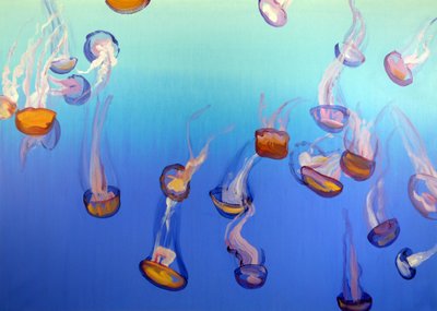 Méduses 3, 2012 (acrílico sobre lienzo) de Olivier Morel