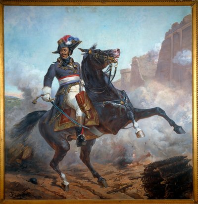 Retrato ecuestre del General Alexandre Davy Dumas (1762-1806) padre de Alexandre Dumas de Olivier Pichat