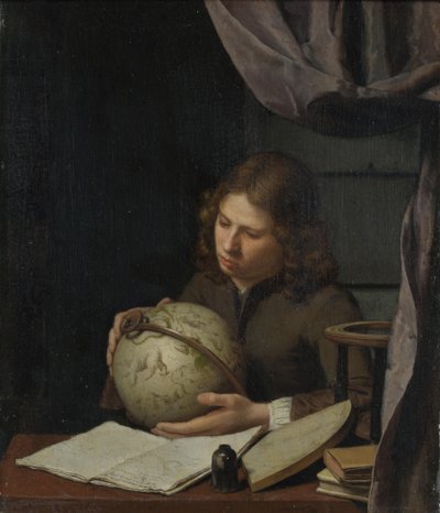 Un joven astrónomo, ca. 1685 de Olivier van Deuren