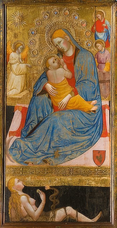 La Madonna de la humildad con la tentación de Eva de Olivuccio di Ciccarello