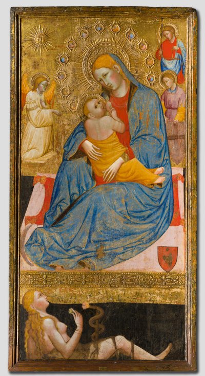 La Virgen de la Humildad con la Tentación de Eva, c. 1400 de Olivuccio di Ciccarello