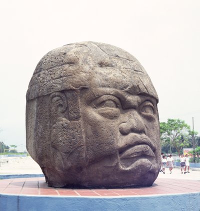 Cabeza colosal de San Lorenzo, Veracruz, México, preclásico de Olmec
