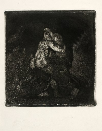 La lucha de Jacob con el ángel de Oluf Hartmann