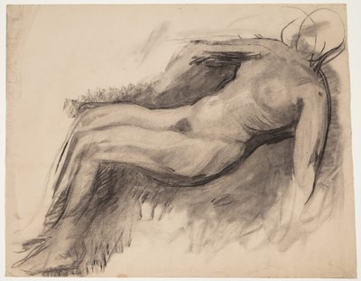 Modelo femenina acostada de Oluf Hartmann