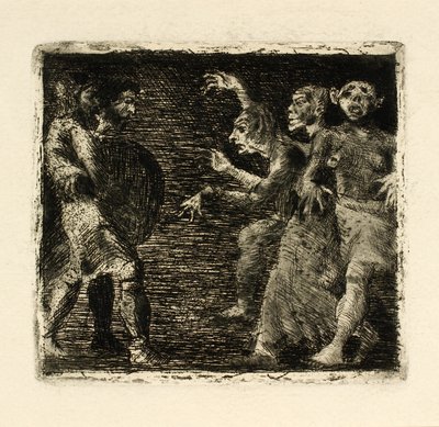 Macbeth y las brujas de Oluf Hartmann