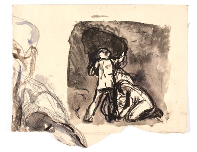 Estudio de Dédalo e Ícaro de Oluf Hartmann