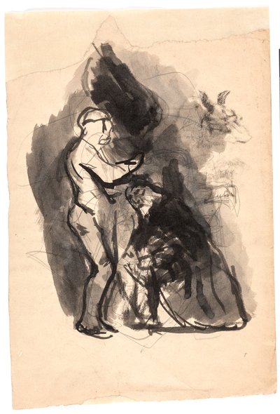 Estudio para "Dédalo e Ícaro" de Oluf Hartmann