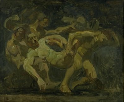 La lucha por el cadáver de Patroclo de Oluf Hartmann