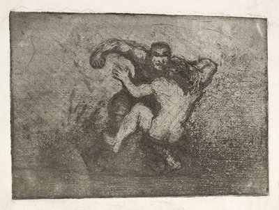 Dos hombres peleando de Oluf Hartmann