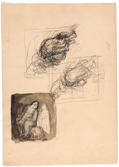 Tres estudios de composición de Oluf Hartmann
