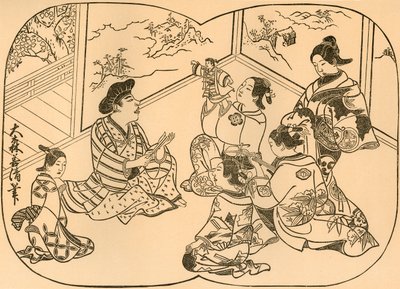 Entretenimiento con Marionetas, 1702, 1924 de Omori Yoshikiyo