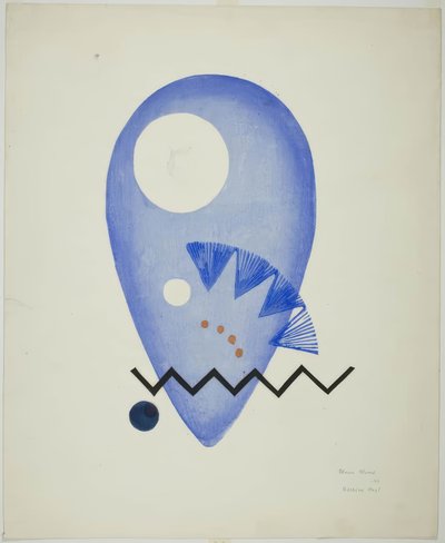 Blue Flower (Flor azul) de Onchi Kôshirô