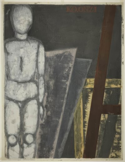 Maniquí en el estudio de Onchi Kôshirô