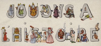 Jouons a LHistoire en letras ilustradas de Onfray de Breville Job
