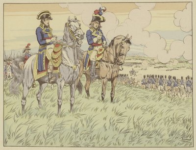 Napoleón y el General Louis Desaix en la Batalla de Marengo, 24 de junio de 1800 de Onfray de Breville Job