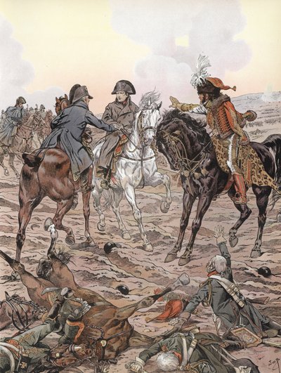 Napoleón durante la Batalla de Austerlitz de Onfray de Breville Job
