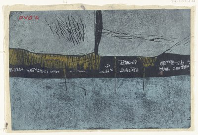 mar del norte Kita no umi (título sobre objeto) de Ono Tadashige (signed by artist)