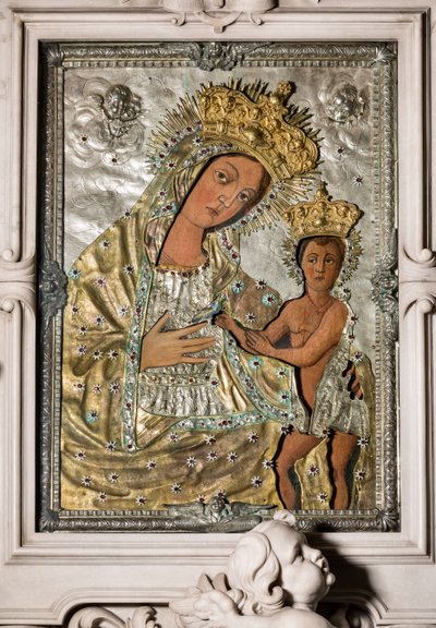 Madonna Odegitria - Icono con Riza de Onofrio Palvisino da Monopoli
