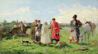Partida hacia la Hueste Zaporozhiana, 1889 de Opanas Georgievich Slastion