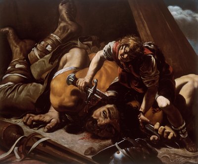 David y Goliat de Orazio Borgianni