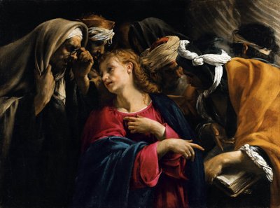Le Christ parmi les docteurs de Orazio Borgianni