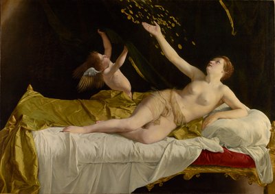 Danaë y la lluvia de oro de Orazio Gentileschi