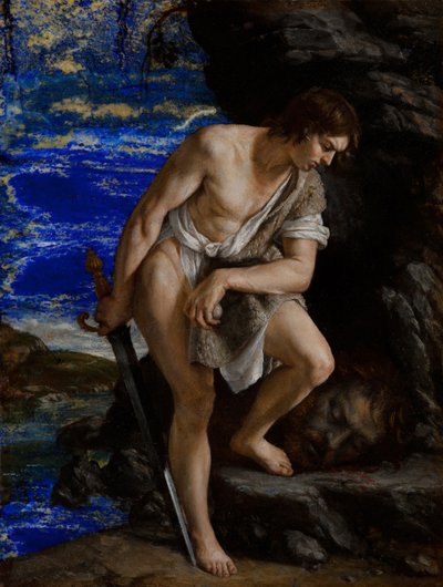 David con la cabeza de Goliat de Orazio Gentileschi