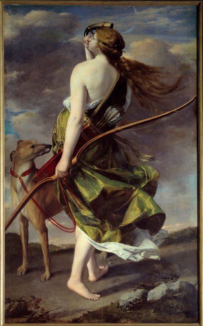 Diana cazadora de Orazio Gentileschi