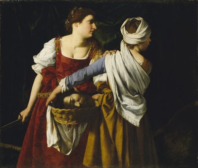 Judith y su sirvienta con la cabeza de Holofernes de Orazio Gentileschi