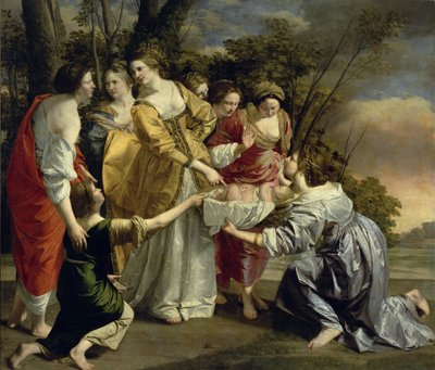 Moisés Rescatado del Nilo, c.1630 de Orazio Gentileschi