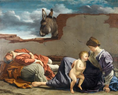 Descanso en la Huida a Egipto, 1615-1621 de Orazio Gentileschi