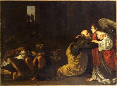 La liberación de San Pedro de Orazio Gentileschi