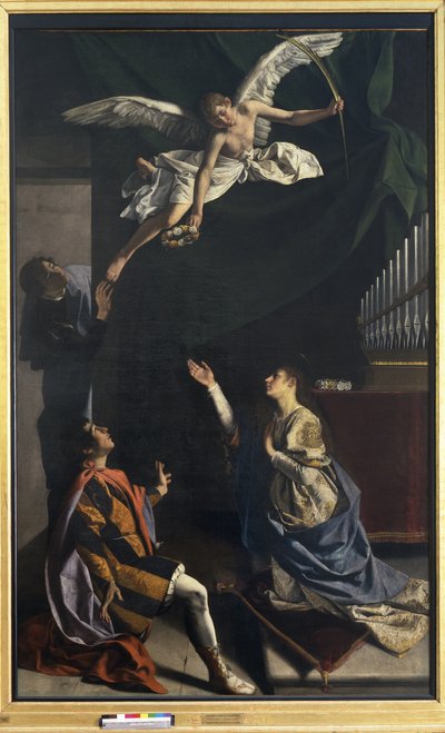 Los mártires Cecilia, Valeriano y Tiburcio de Orazio Gentileschi