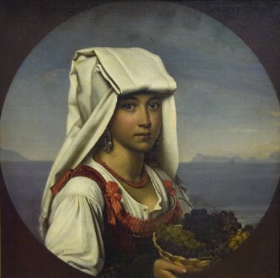 Chica Napolitana con Frutas de Orest Adamovich Kiprensky