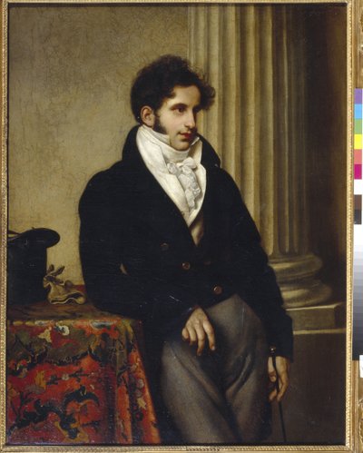 Retrato del conde Sergei Semionovich Uvarov (1786-1855) - Pintura de Orest Adamovich Kiprensky (1782-1836), óleo sobre lienzo (117,3x90,8 cm) de Orest Adamovich Kiprensky