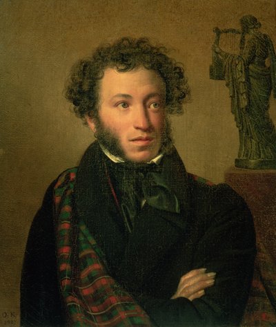 Retrato de Alexander Pushkin, 1827 de Orest Adamovich Kiprensky