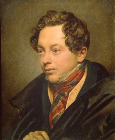 Retrato del artista Pyotr Basin 1794-1881, 1829 de Orest Adamovich Kiprensky