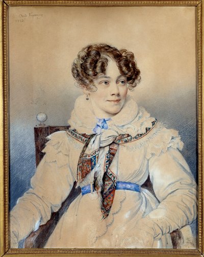 Retrato de la escritora Sophie Rostopchine, Condesa de Ségur de Orest Adamovich Kiprensky
