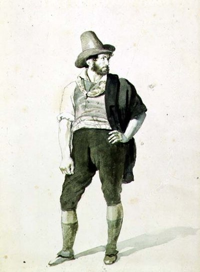 El joven italiano, c.1834 de Orest Adamovich Kiprensky