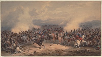 Húsares y cazadores en la batalla del río Chernaya el 16 de agosto de 1855, 1855 de Orlando Norie