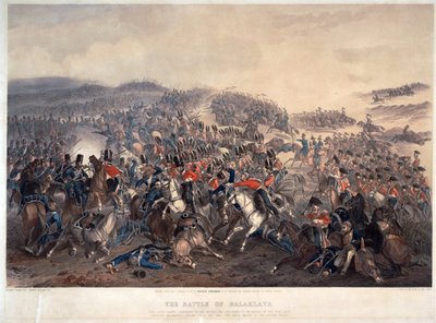 La batalla de Balaclava el 25 de octubre de 1854 de Orlando Norie