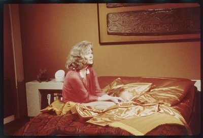 Faye Dunaway en el set de 