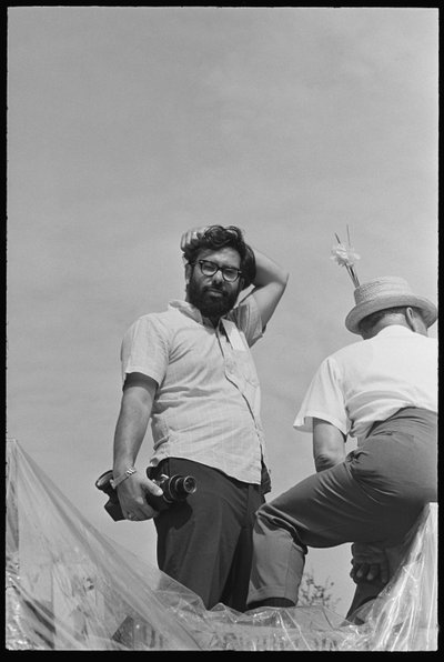 Francis Ford Coppola en el set de "Finian