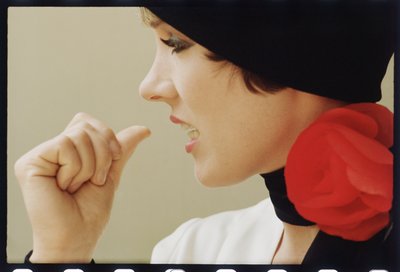 Julie Andrews en el set de 
