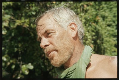 Lee Marvin en el set de 