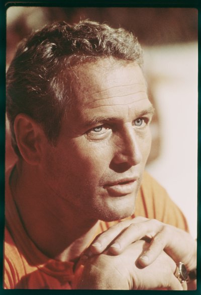 Paul Newman en el set de 