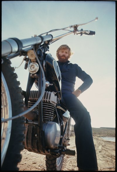 Robert Redford en el set de 